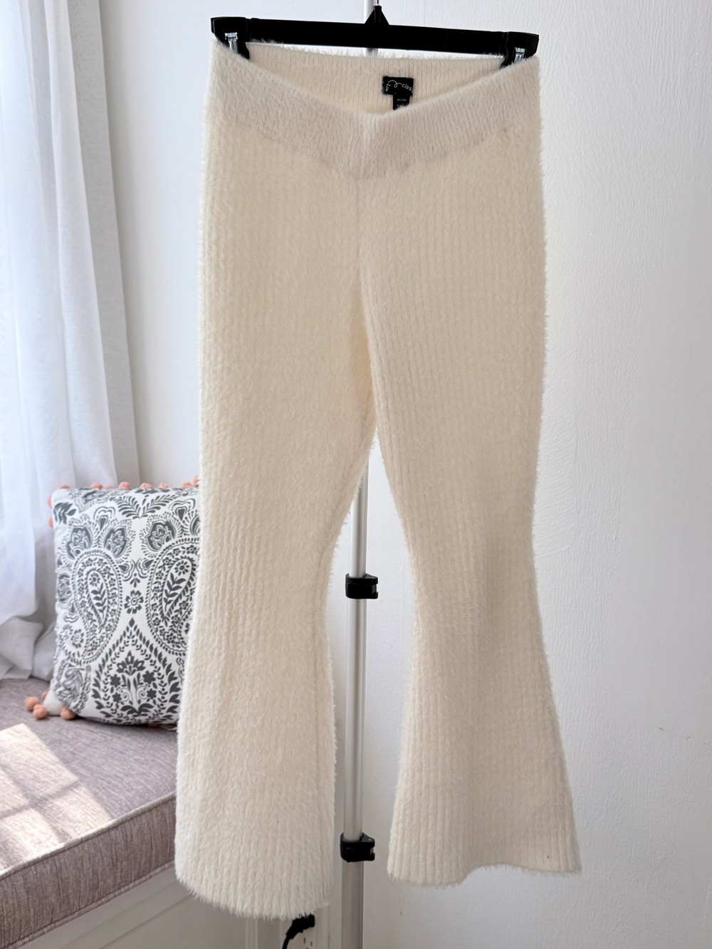 art class - Cream Flared Knit Sweatpants - Kids - Size M 7/8